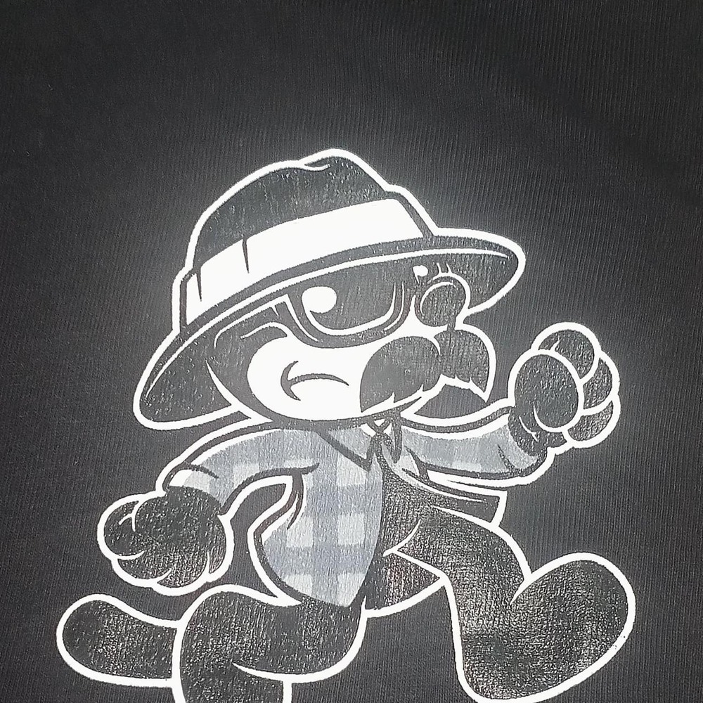Streetwise Black Graphic T-Shirt Mens XL Cartoon STWS Logo Streetwear